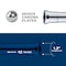 Everflow Slip Joint Extension Tube for Tubular Drain Applications, 17GA Chrome Plated Brass 1-1/2"x12" 52412 - alternate 6